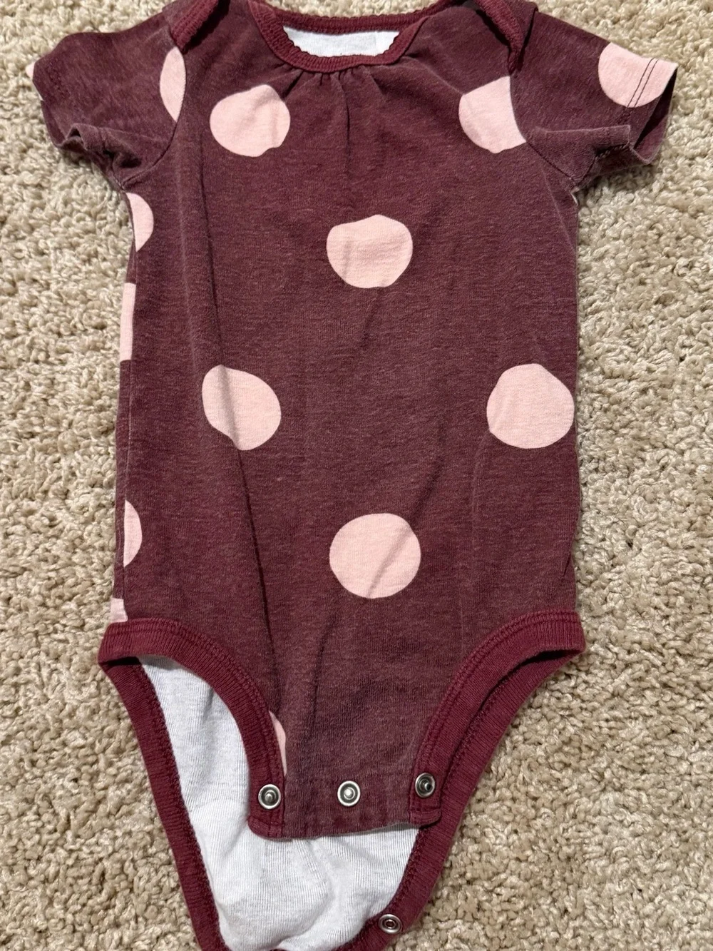 Disney Minnie Mouse Baby Girl Cotton 7 Pack Polka Dot Size 12-18 Months